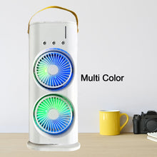 Electric Fan Desktop Double-Head Powerful Air Cooler (1 Pc / With Remote / Plug and Play)