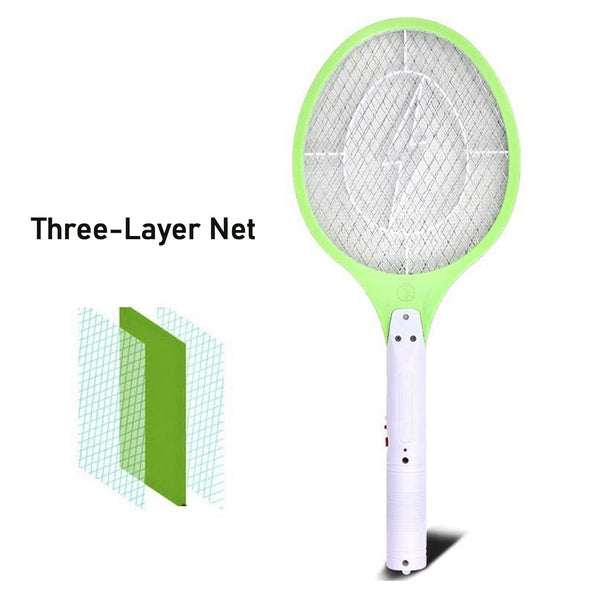 Rechargeable Mosquito Killer Racket – Handheld Electric Fly Swatter with Cable (Quality Assured, with cable)