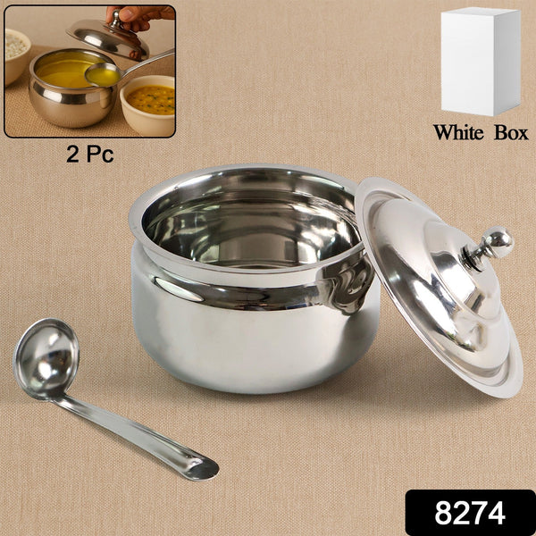 Ghee Keeper Premium Steel Pot