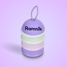 Customized 3 Layer Cute Portable Baby Food Milk Powder Storage Box Bottle Container Milk Powder Baby Food Container Bowl (Mix Color)