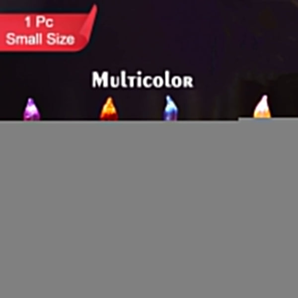 Big Simple Candles for Home Decoration, Crystal Candle Lights, Diwali (Multicolor)