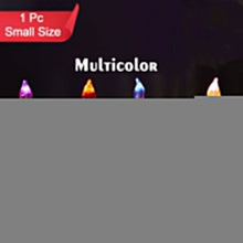 Big Simple Candles for Home Decoration, Crystal Candle Lights, Diwali (Multicolor)